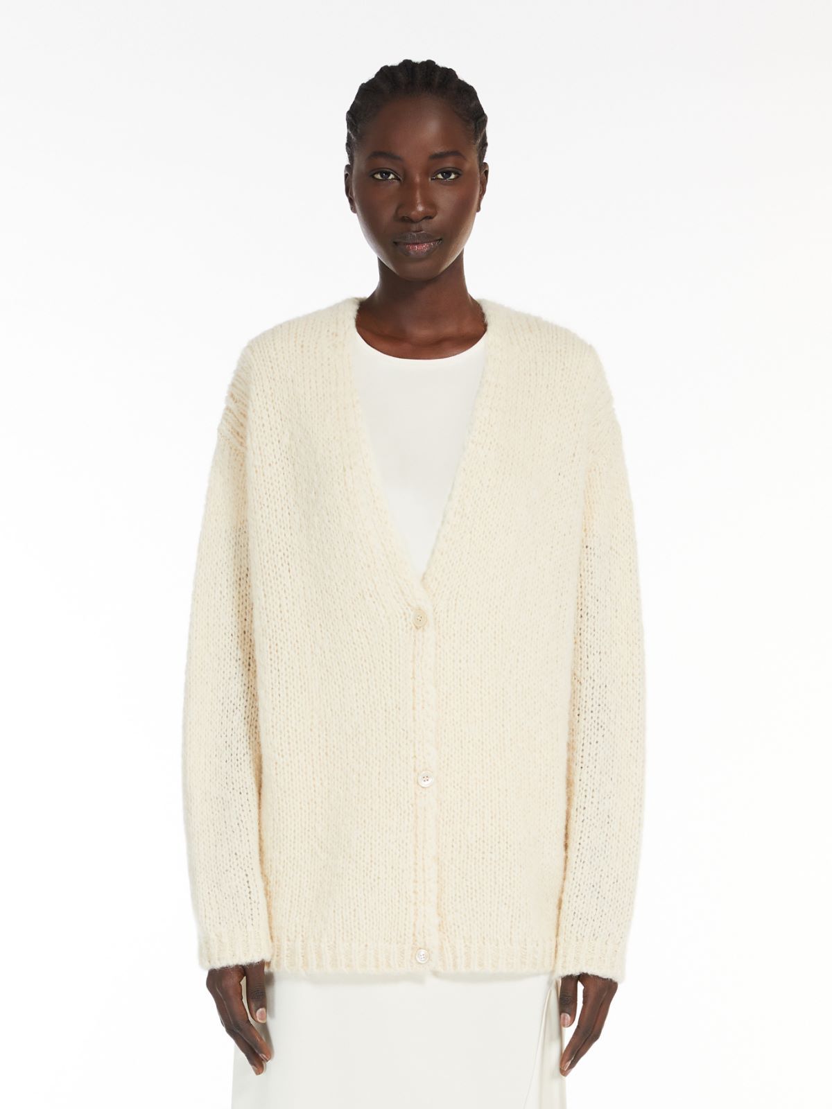 WEEKEND MAX MARA WEEKEND MAX MARA V-NECK LONG-SLEEVED CARDIGAN