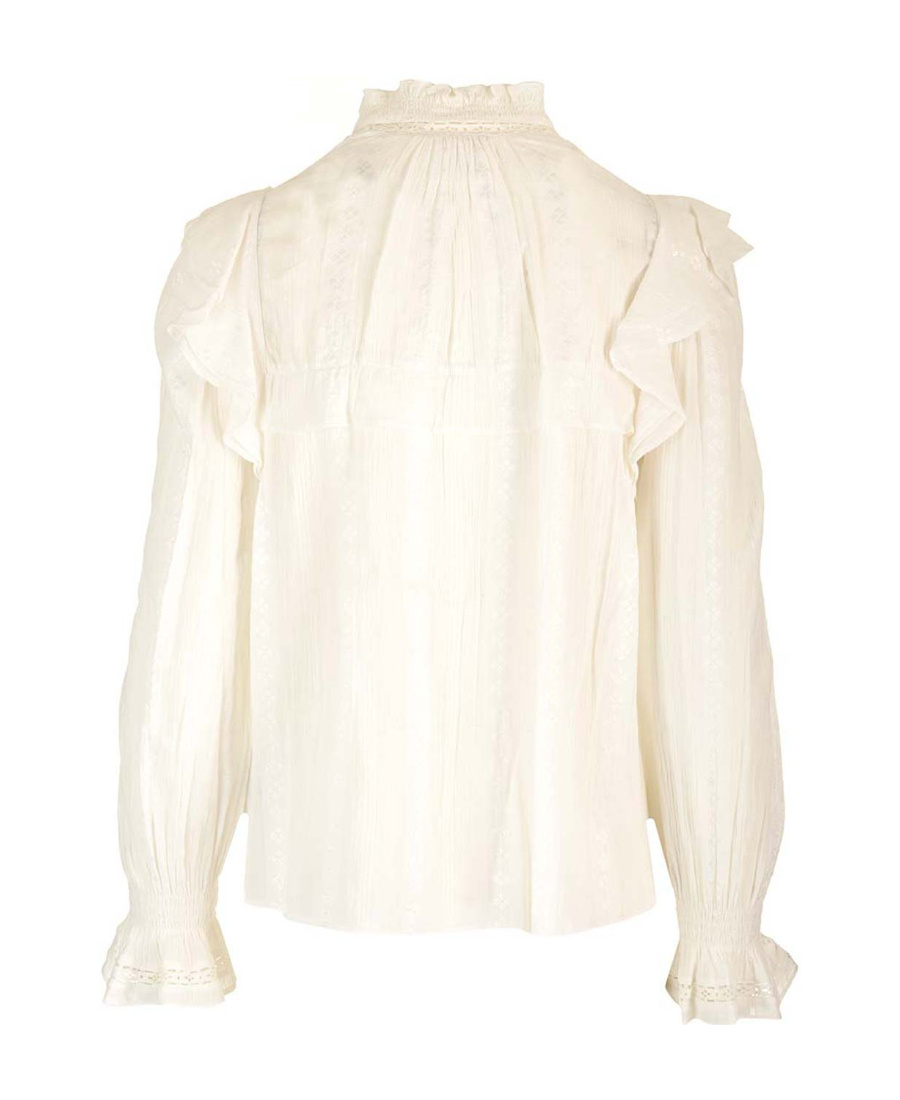 Isabel Marant Étoile Cotton-blend Blouse In White