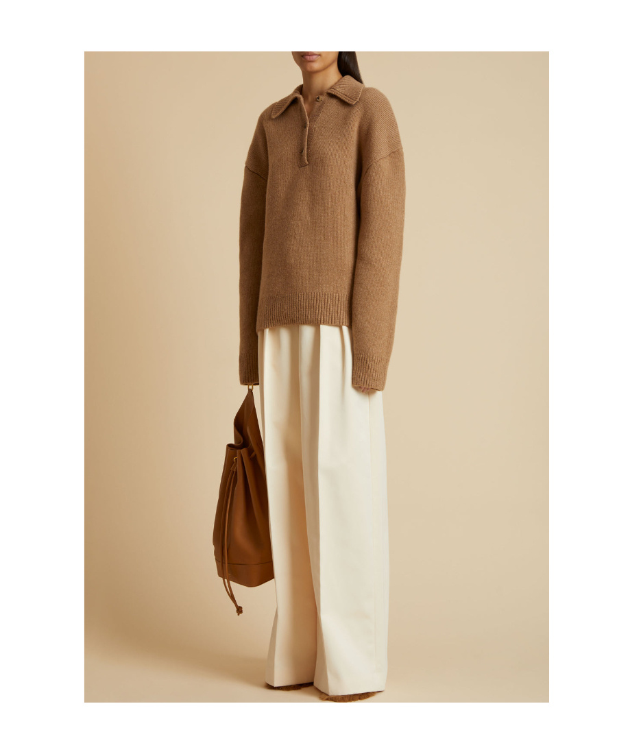 Khaite Bristol Pullover Aus Einer Kaschmirmischung In Nude