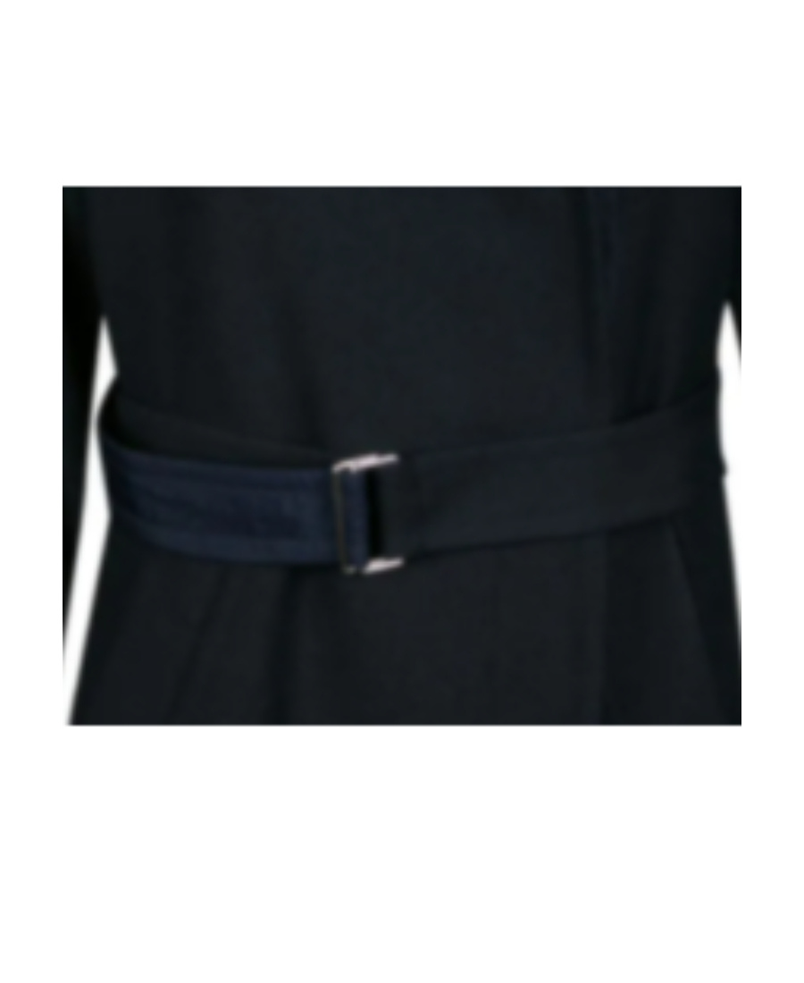 Kenzo Belted Virgin Wool-blend Coat In Black