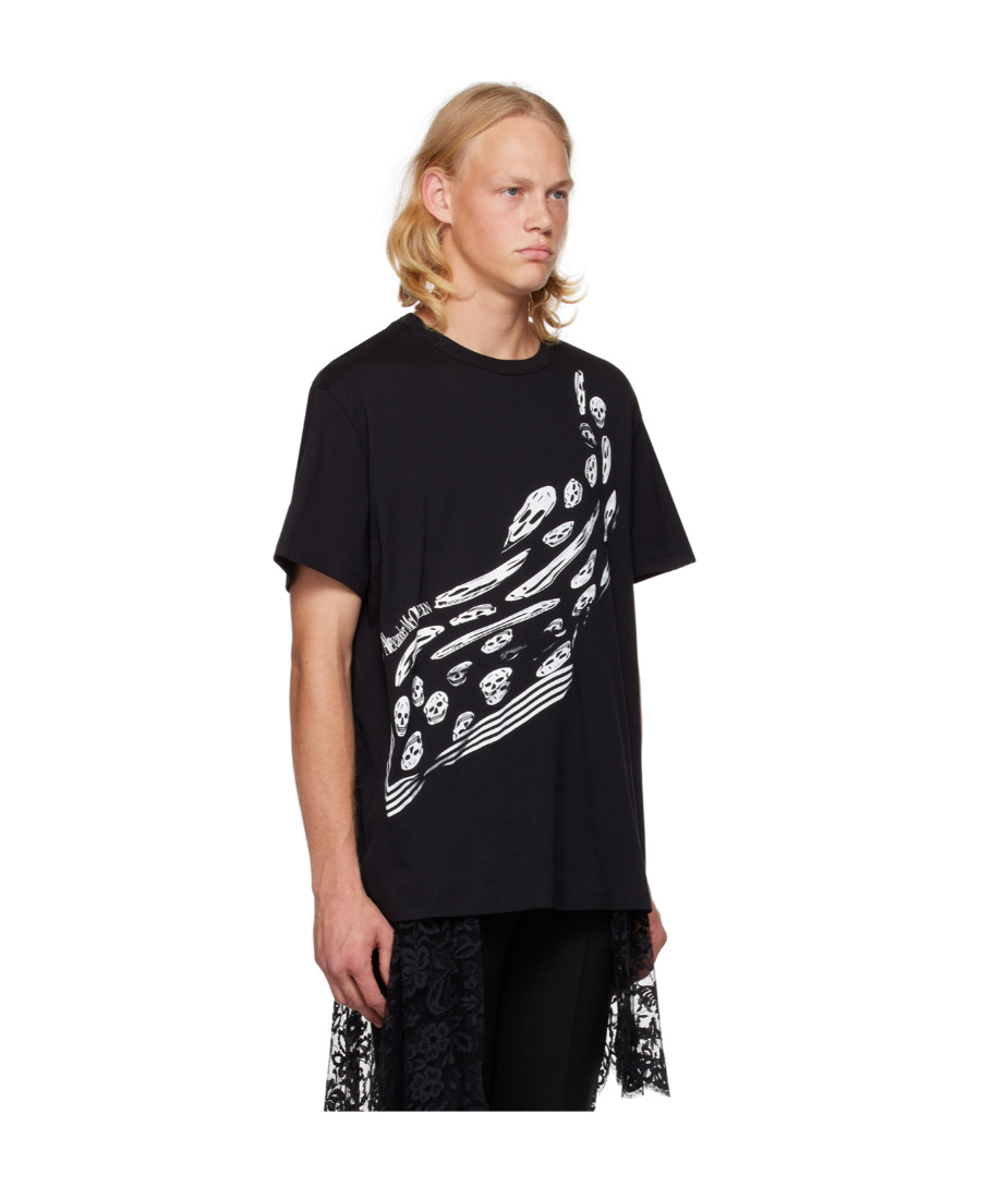 Alexander Mcqueen Graphic T Shirt In Black