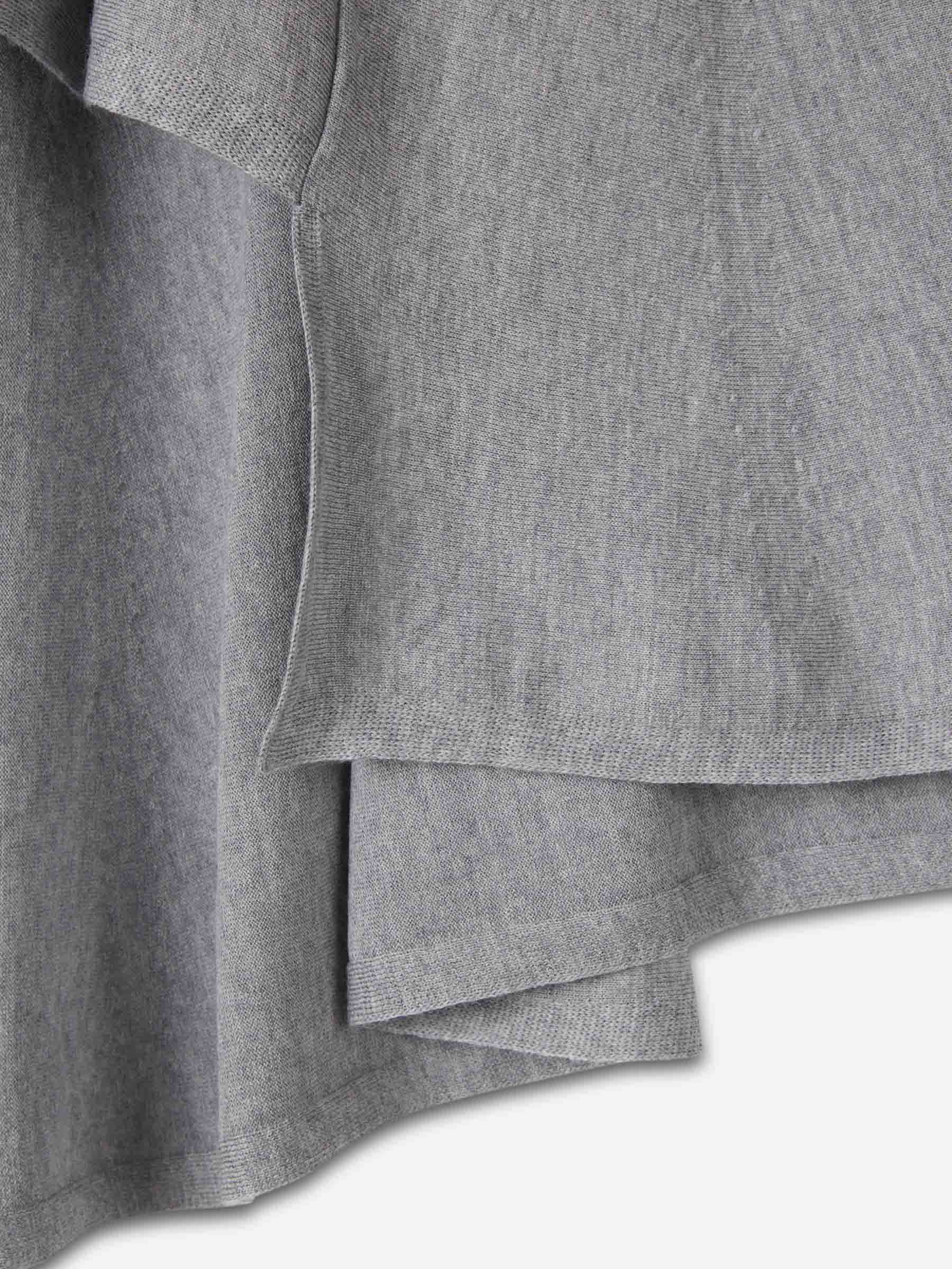 Khaite Asymmetrical Hem Jersey Midi Skirt