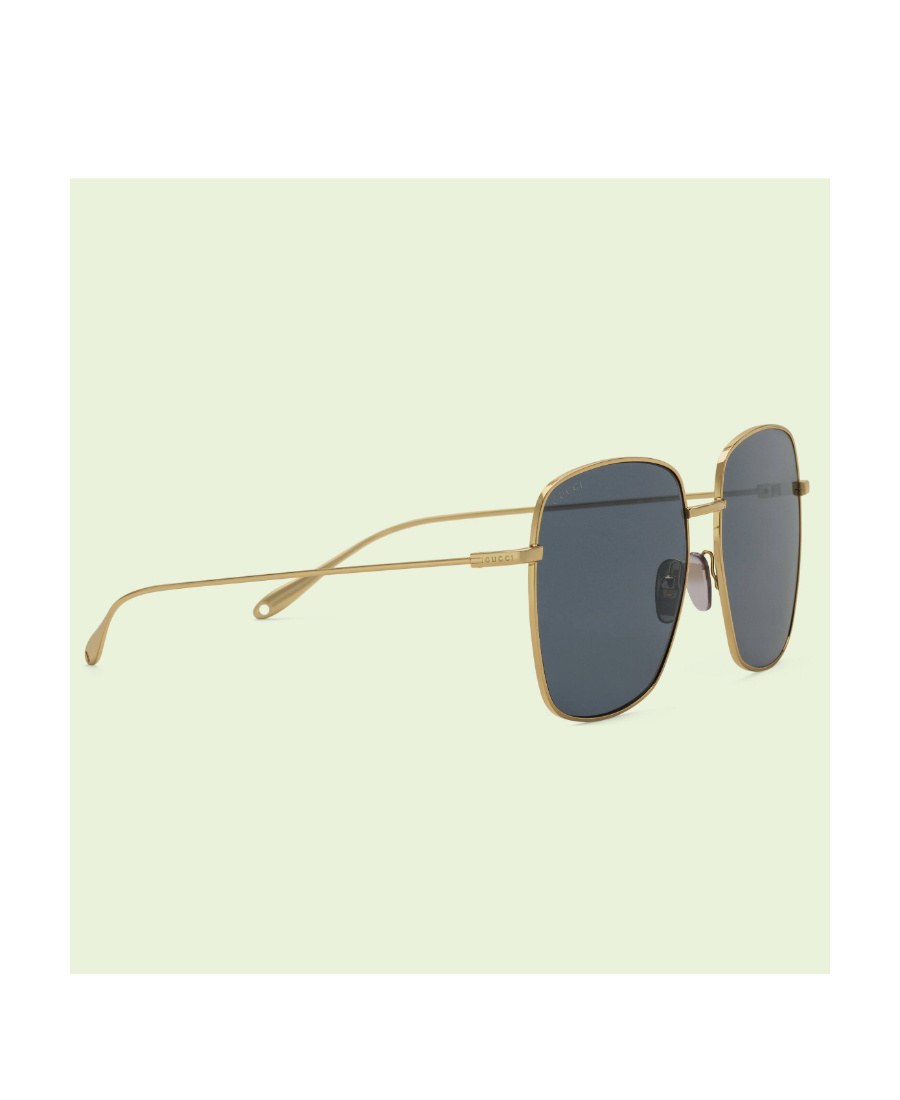 Gucci Disco Ball-charm Square-frame Sunglasses In Gray