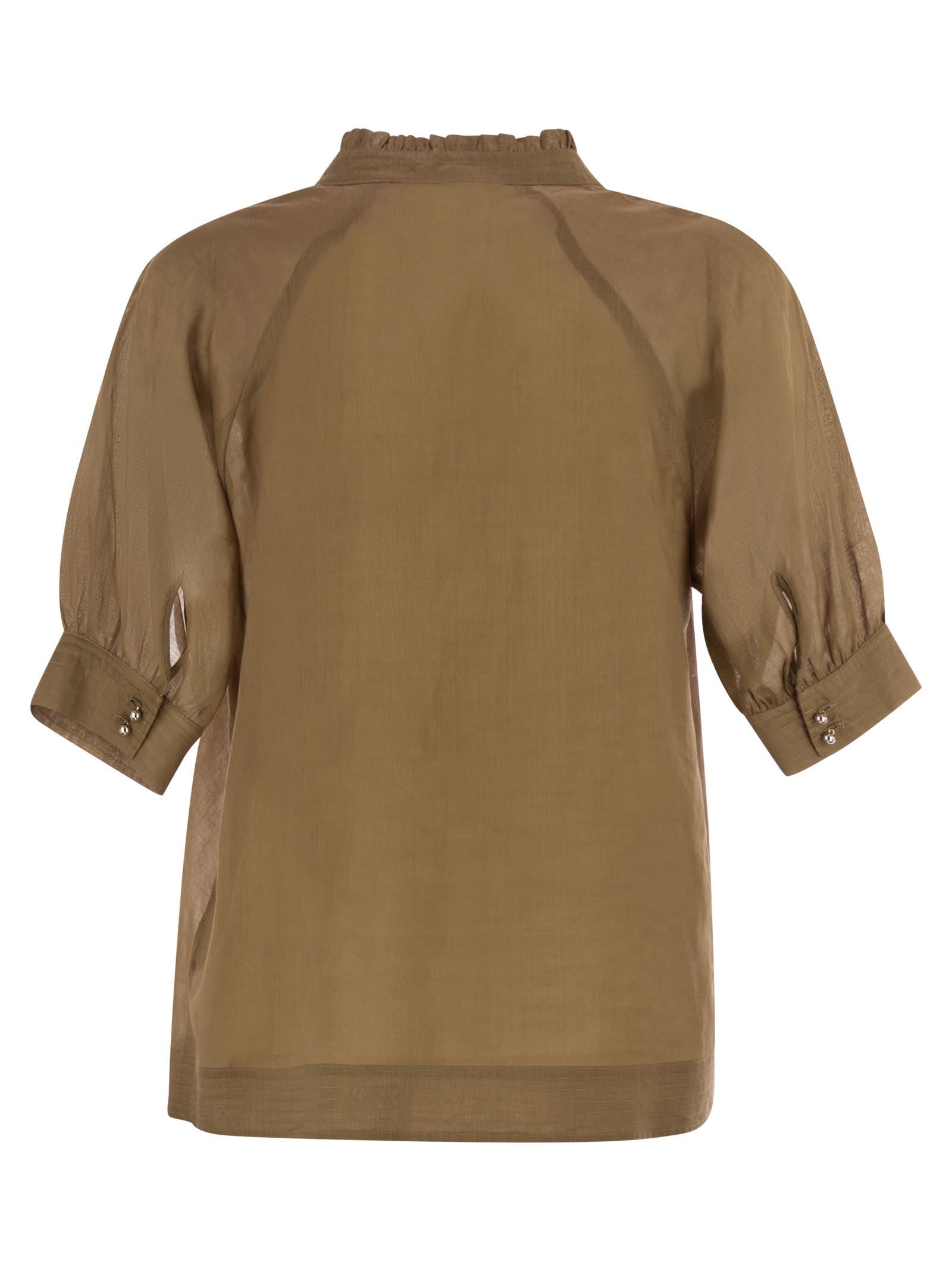 Max Mara Studio Orvieto V-neck Short-sleeved Top