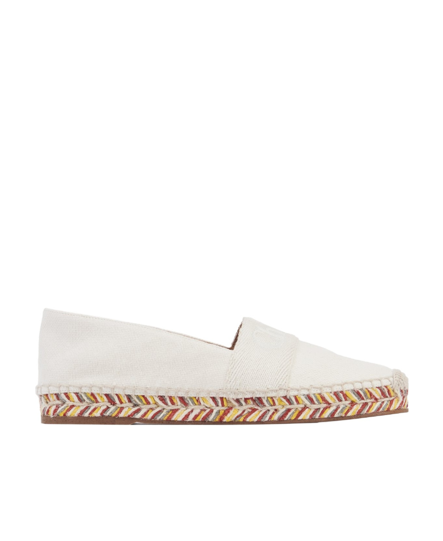 Shop Chloé Piia Flat Espadrilles In White