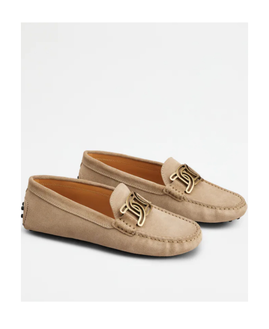 Tod's Kate Gommino Suede Loafers In Brown