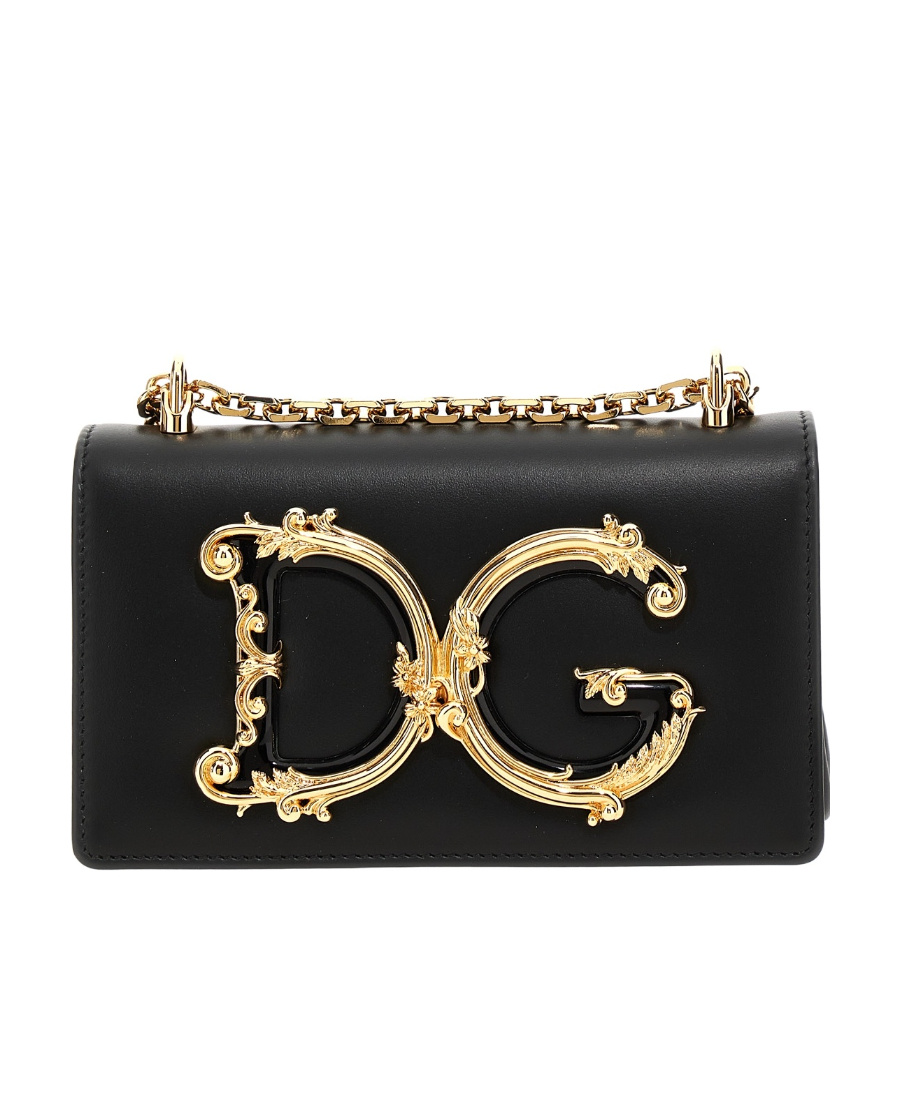 DOLCE & GABBANA DG GIRLS LEATHER CROSSBODY BAG 