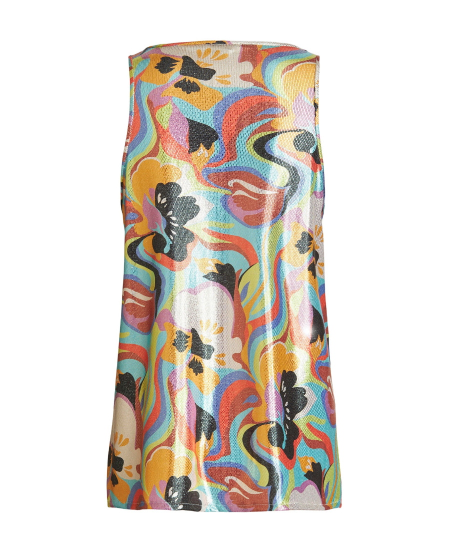 Etro Multi-coloured Floral Pattern Top In Multicolor