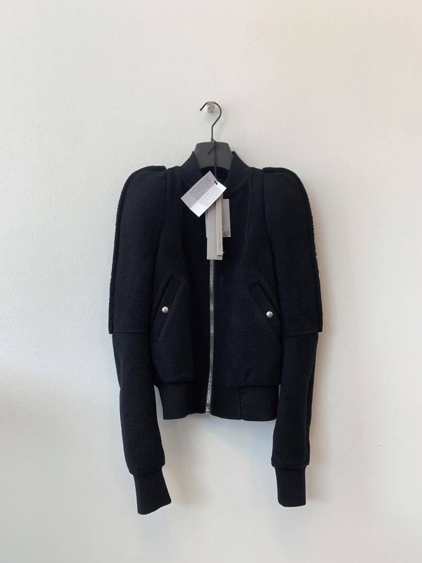 Rick Owens Long-sleeved Jacket In Black
