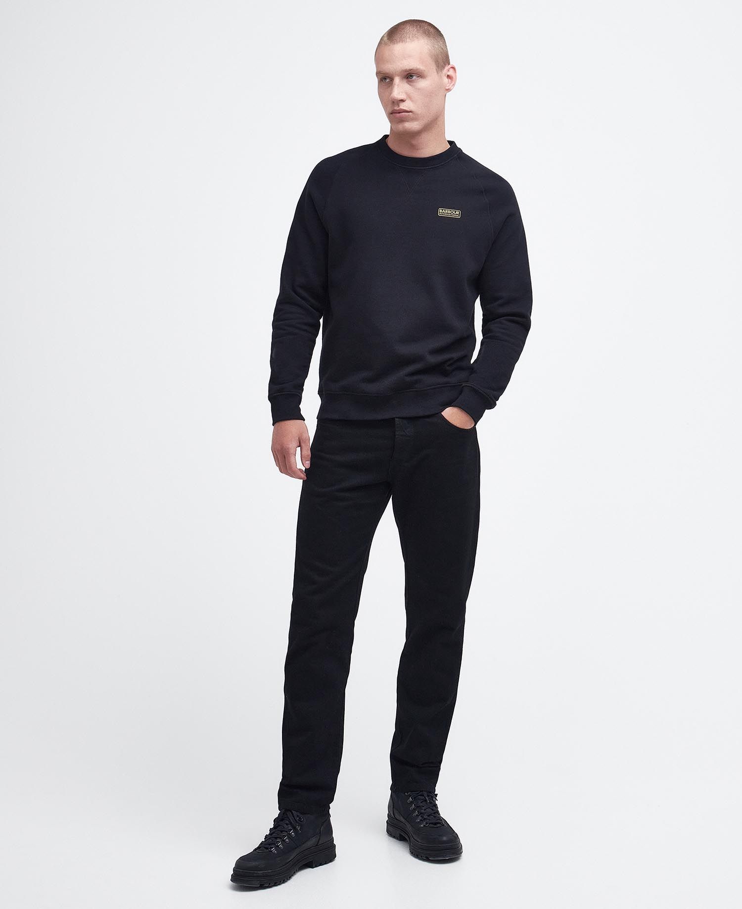 BARBOUR BARBOUR LOGO DETAILED LONG SLEEVED CREWNECK SWEATSHIRT