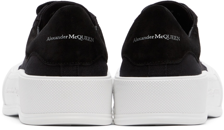 Alexander Mcqueen Deck Lace-up Sneakers In Black