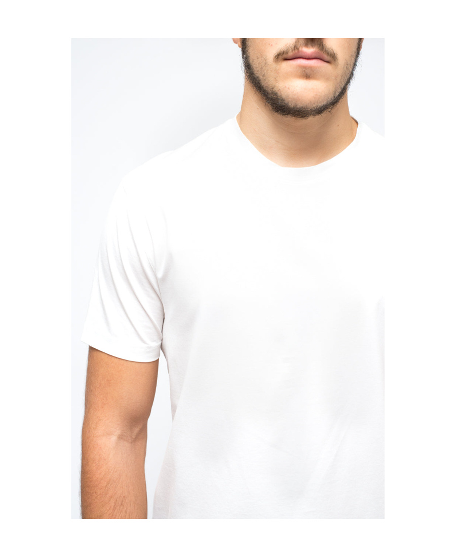 Prada Logo-embroidered Crew-neck T-shirt In White