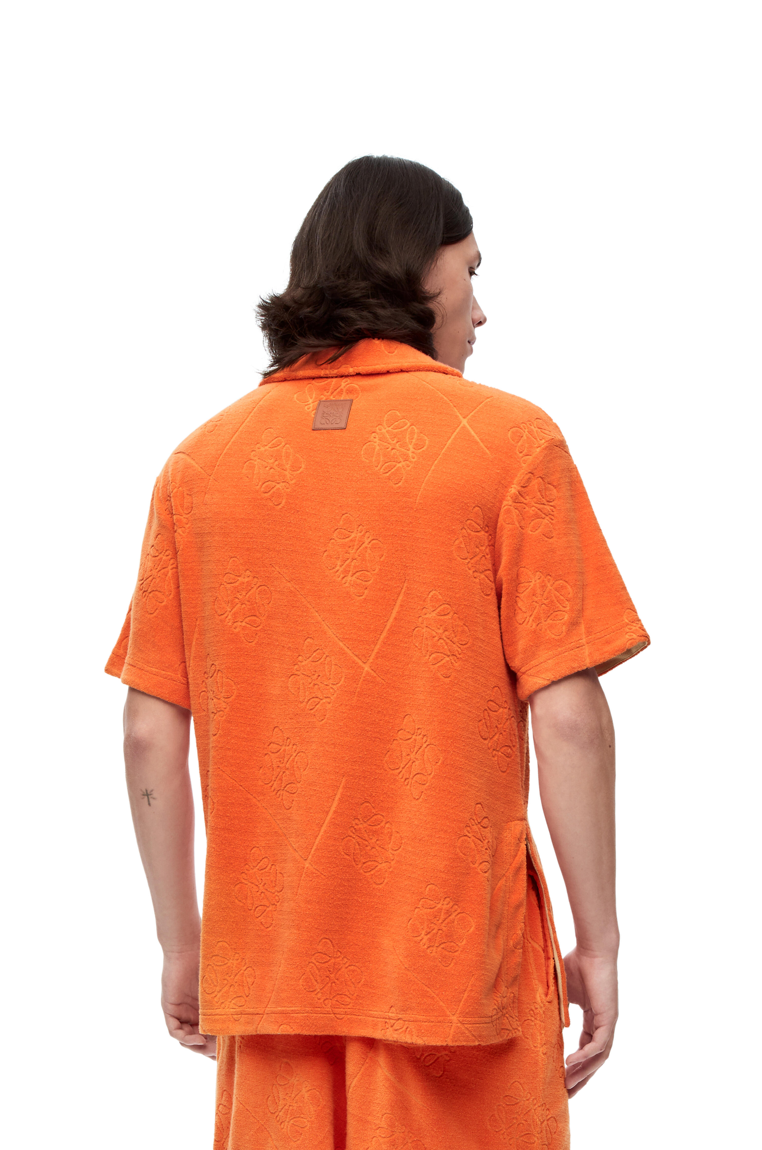 Loewe Anagram Jacquard Polo Top In Cotton