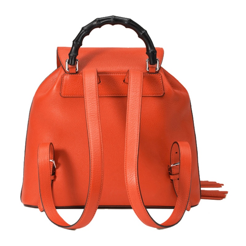 Gucci Grain Logo Backpack In Red