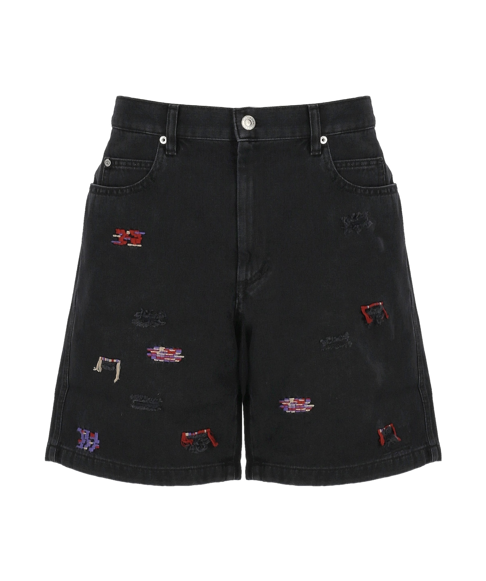 Isabel Marant Belt-loop Shorts In Black