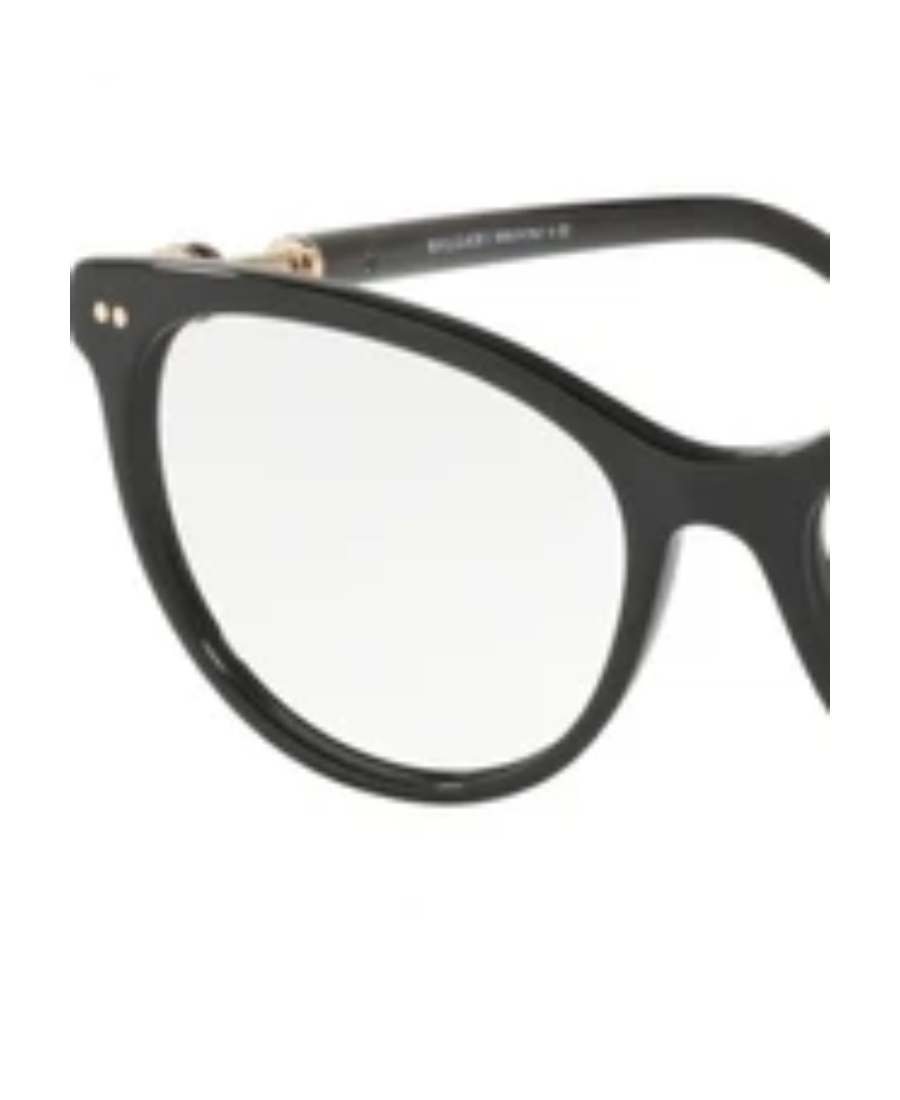 Bvlgari Black Round Frame Flat Mirror In White
