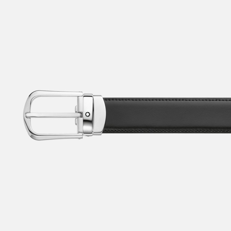 Montblanc Logo Belt In Black