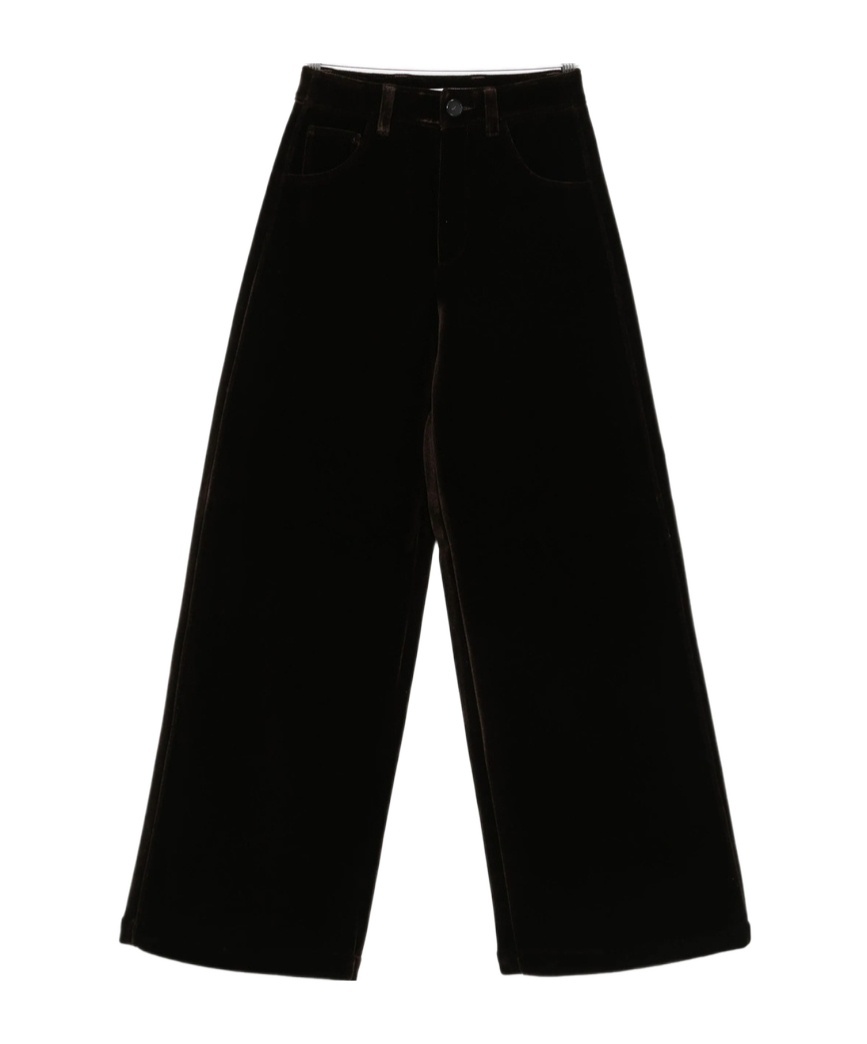 Séfr Janis Wide-leg Trousers In Brown