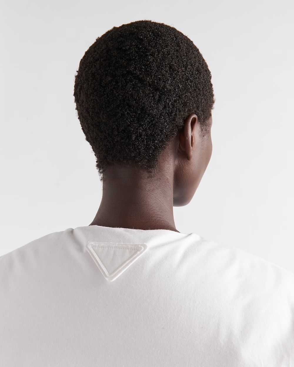Prada Cropped Padded Jacket In White