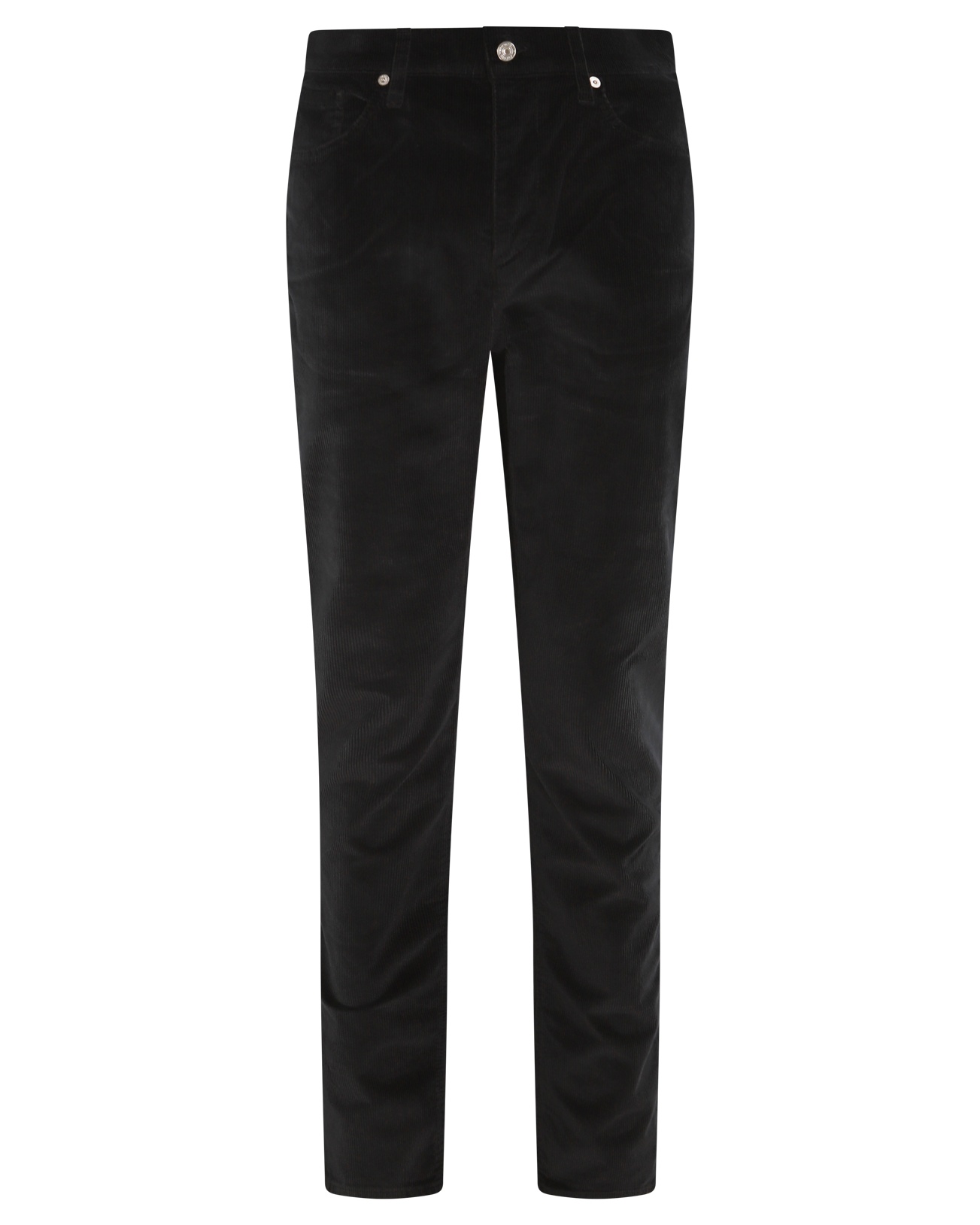 7 For All Mankind Belt-loop Casual Pants In Black