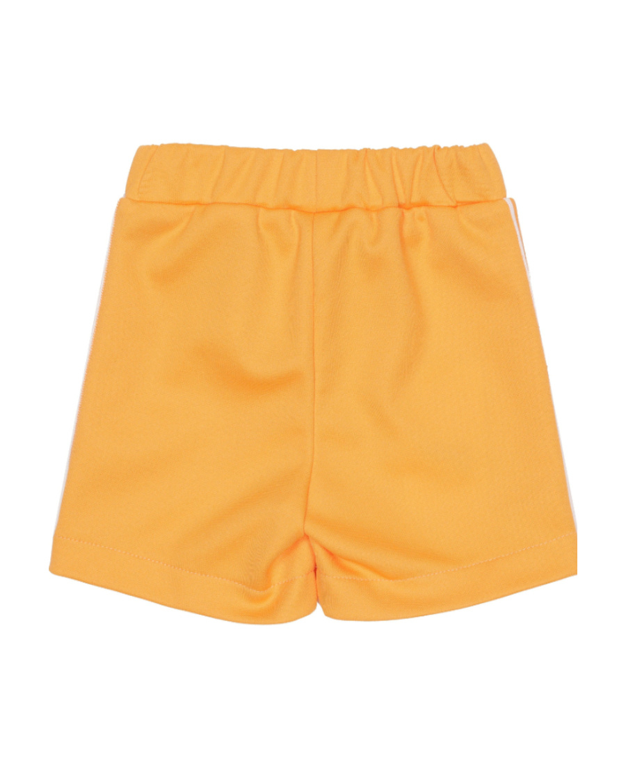 Fendi Ff-logo Print Track Shorts In Orange