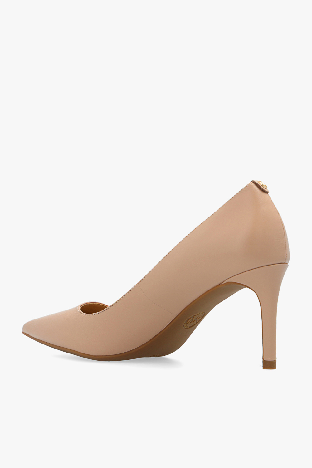 Shop Michael Michael Kors Alina Pointed Toe Pumps In Nude