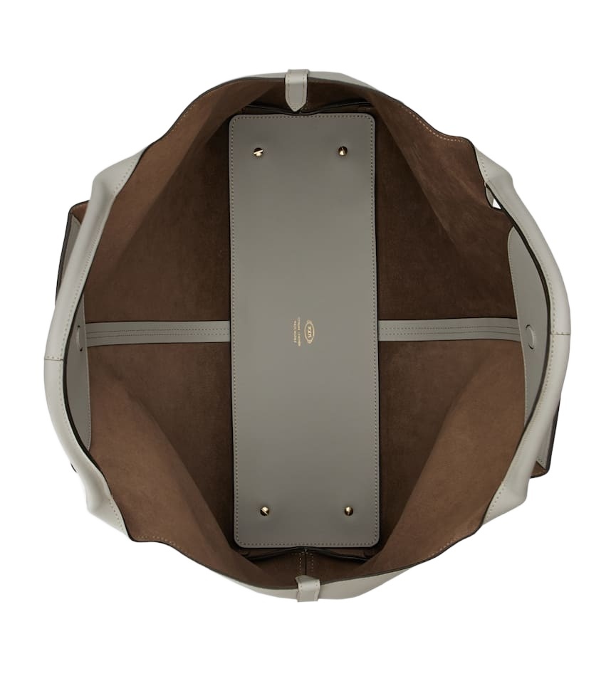 Tod's Double-handle Handbag In Gray