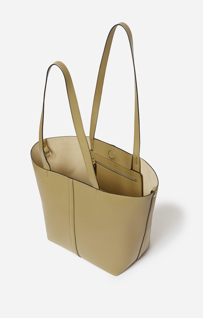Vanessa Bruno Cabas Pm Green Tote In Green