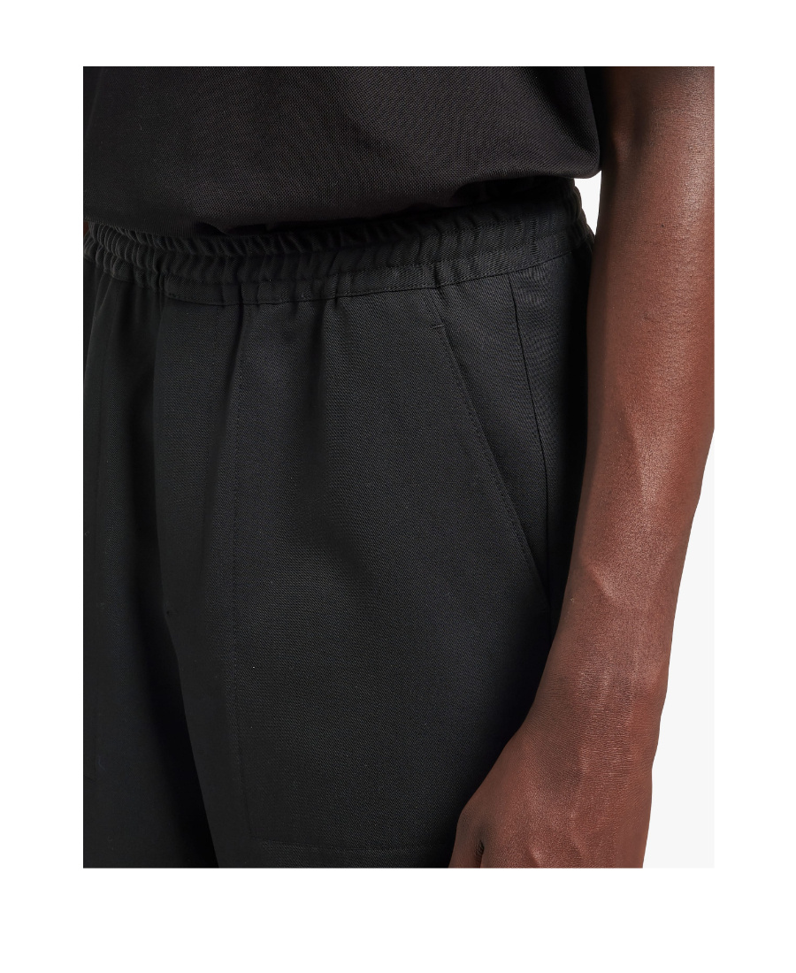 Prada Wool Bermuda Shorts In Black