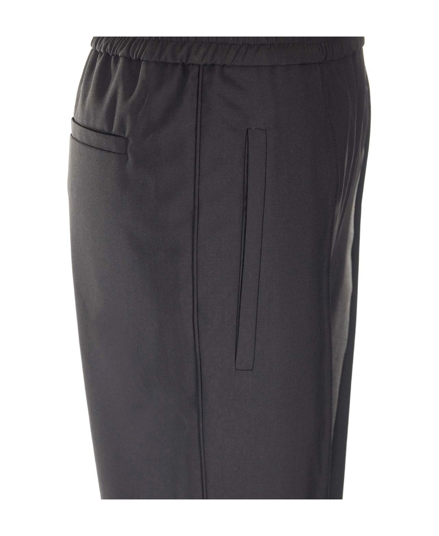 Loewe Straight-leg Wool Trousers In Black