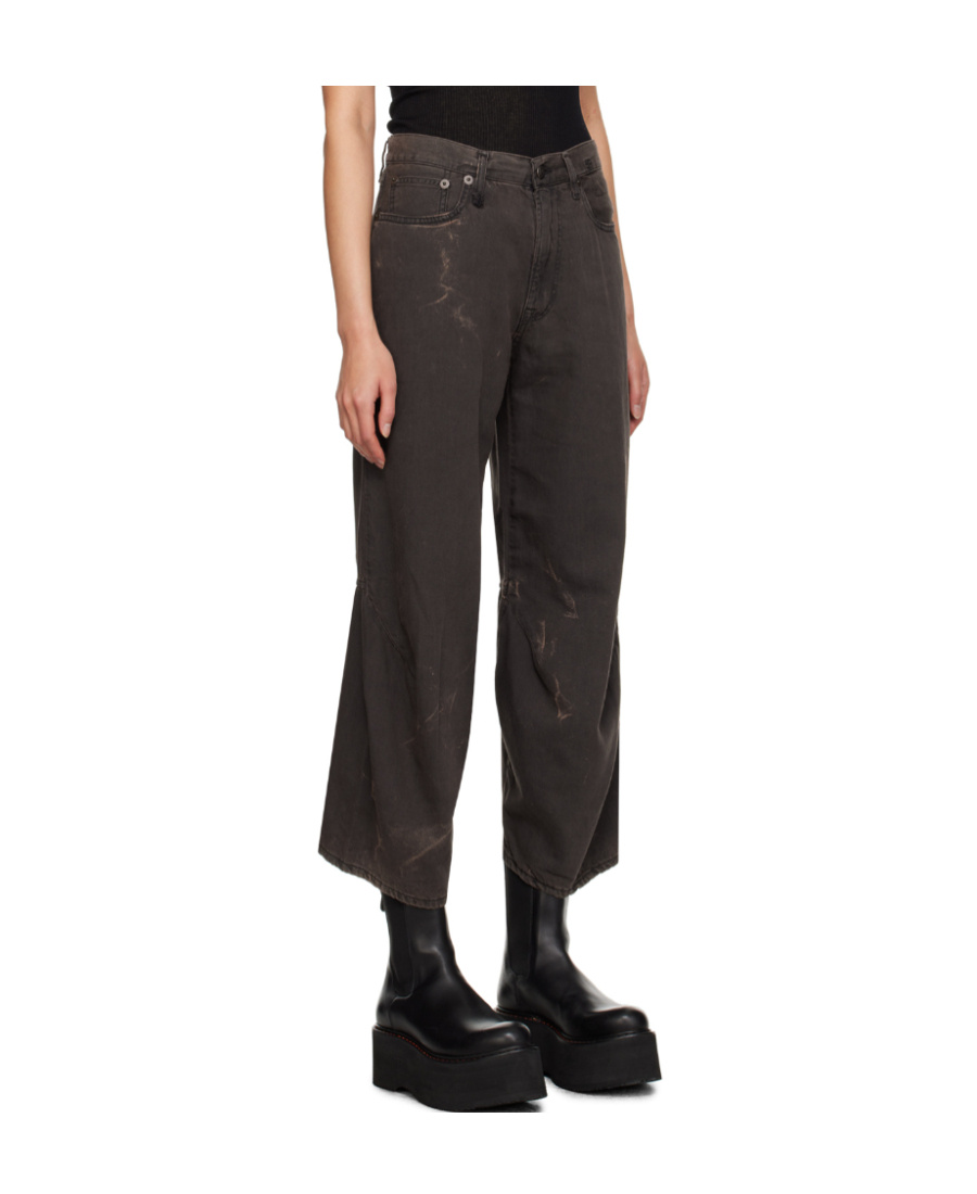 R13 Denim Trousers With Tina Logo In Black