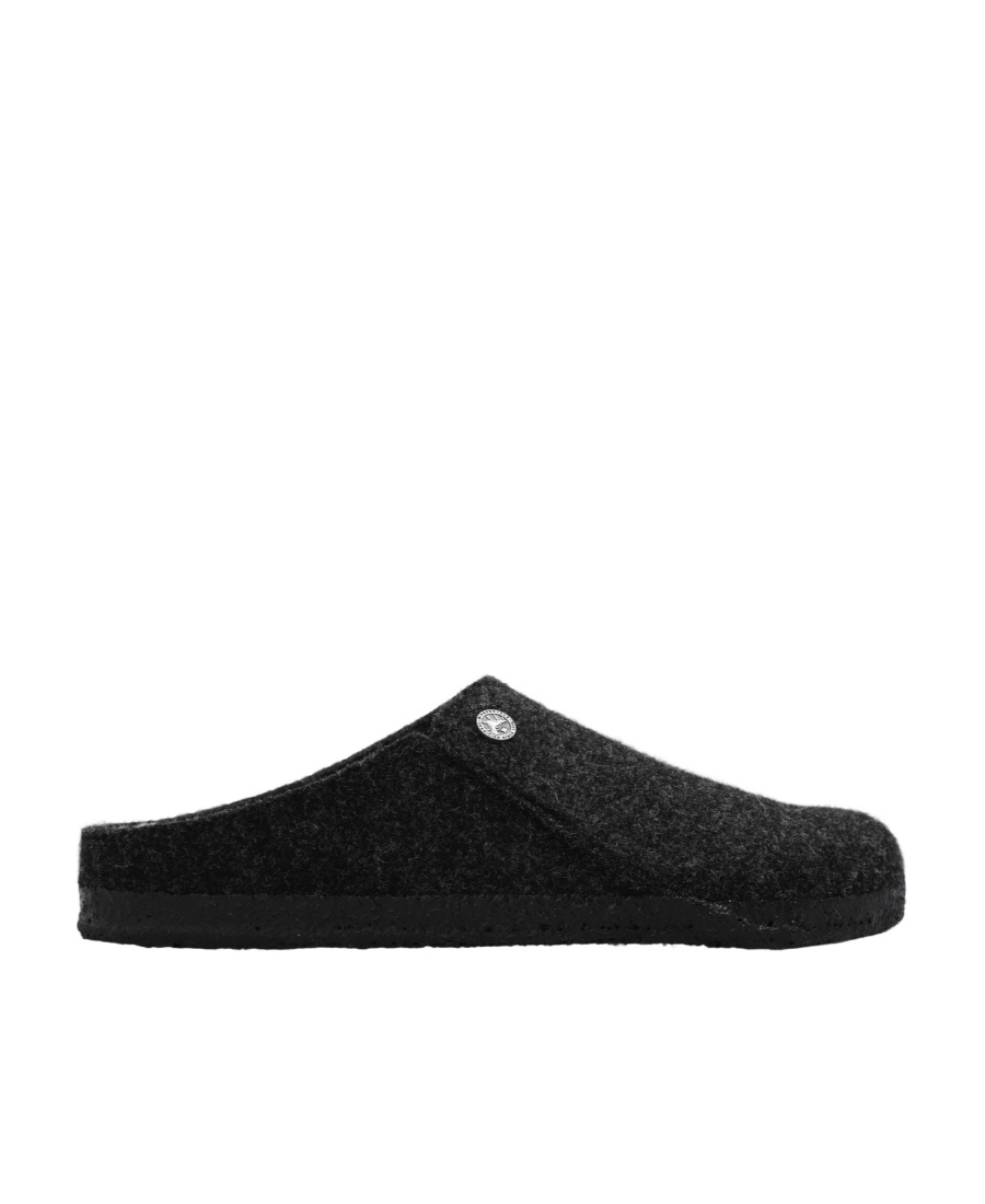 Shop Birkenstock Zermatt Wool Felt Slipper In Black