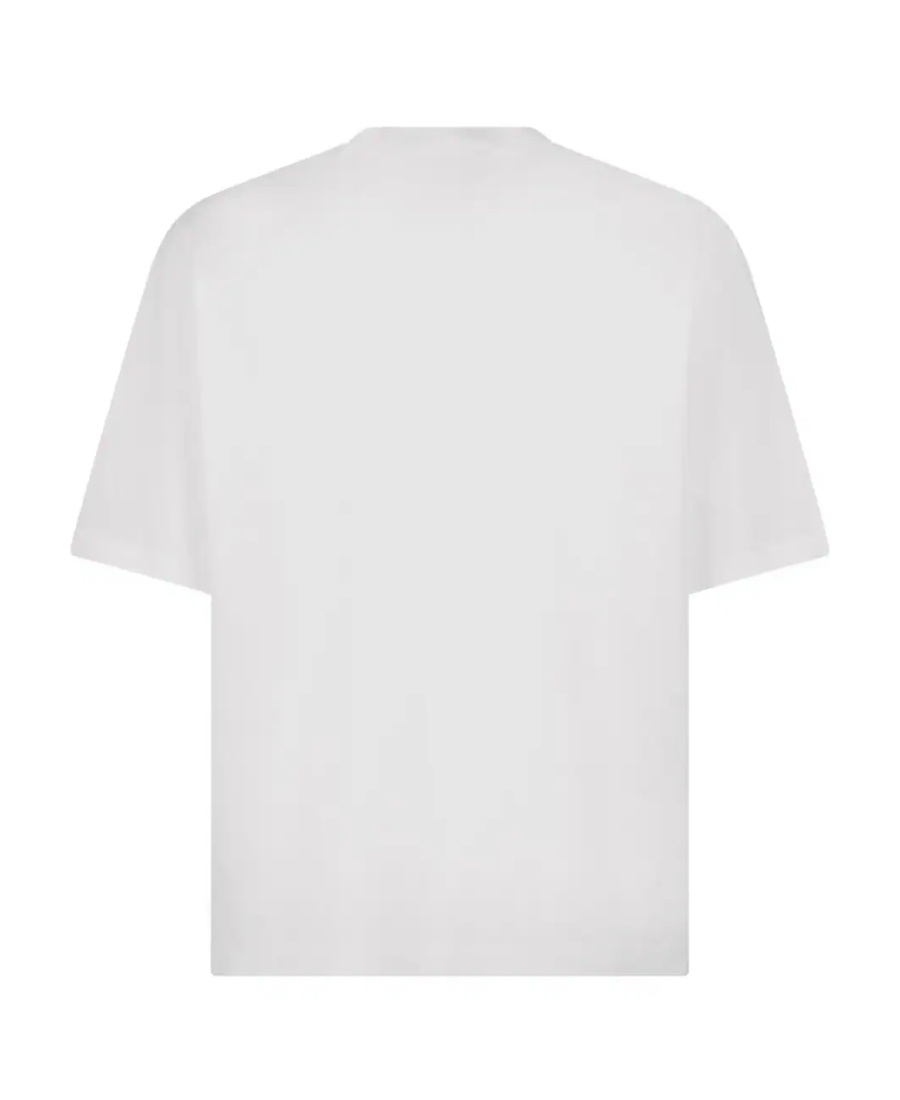 Dsquared2 Cotton Card Loose Fit T-shirt In White