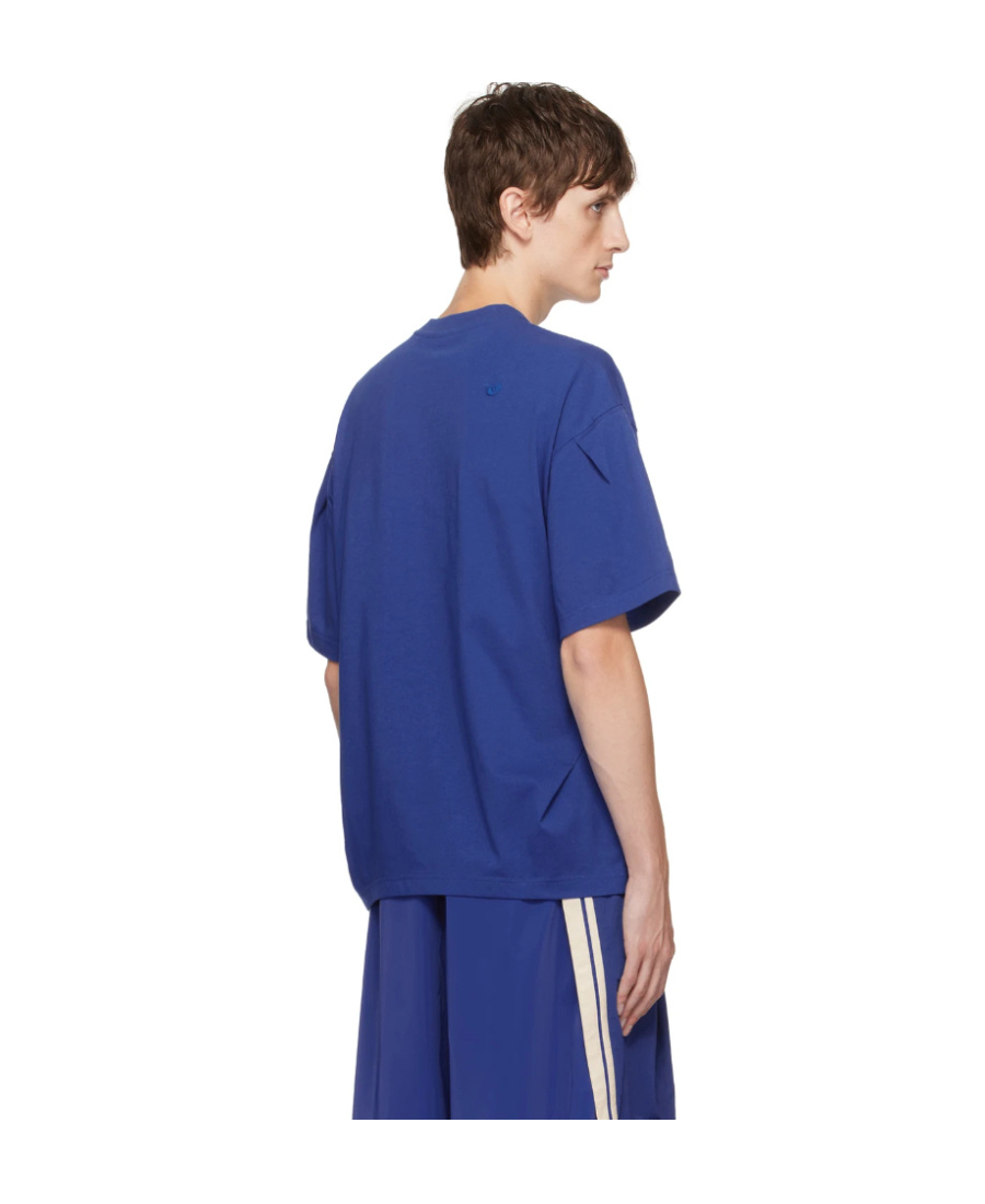 Ader Error Item O-neck Short-sleeved T-shirt In Blue