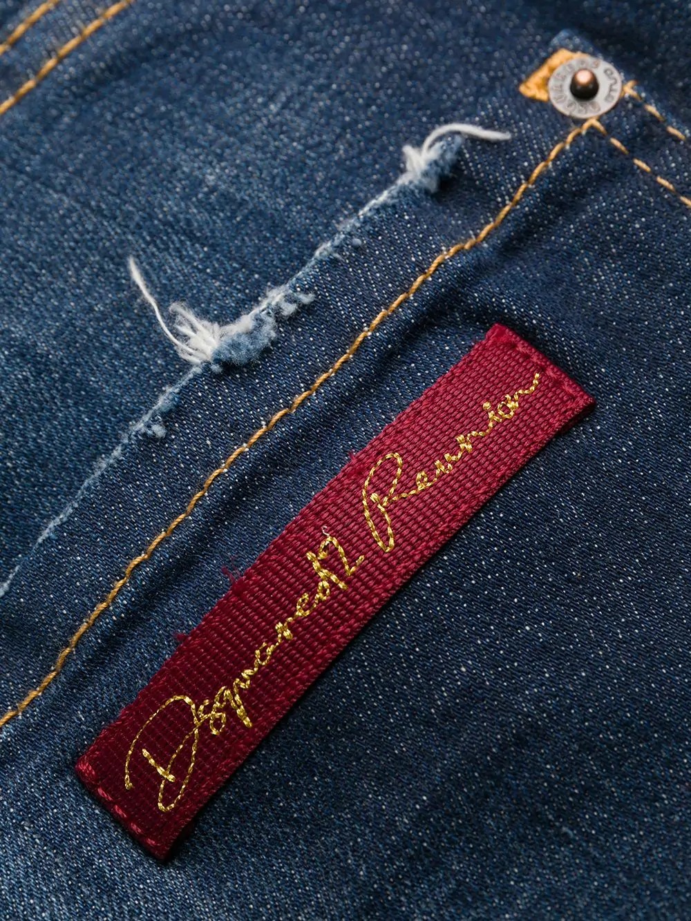 Dsquared2 Distressed Slim-fit Jeans In Blue