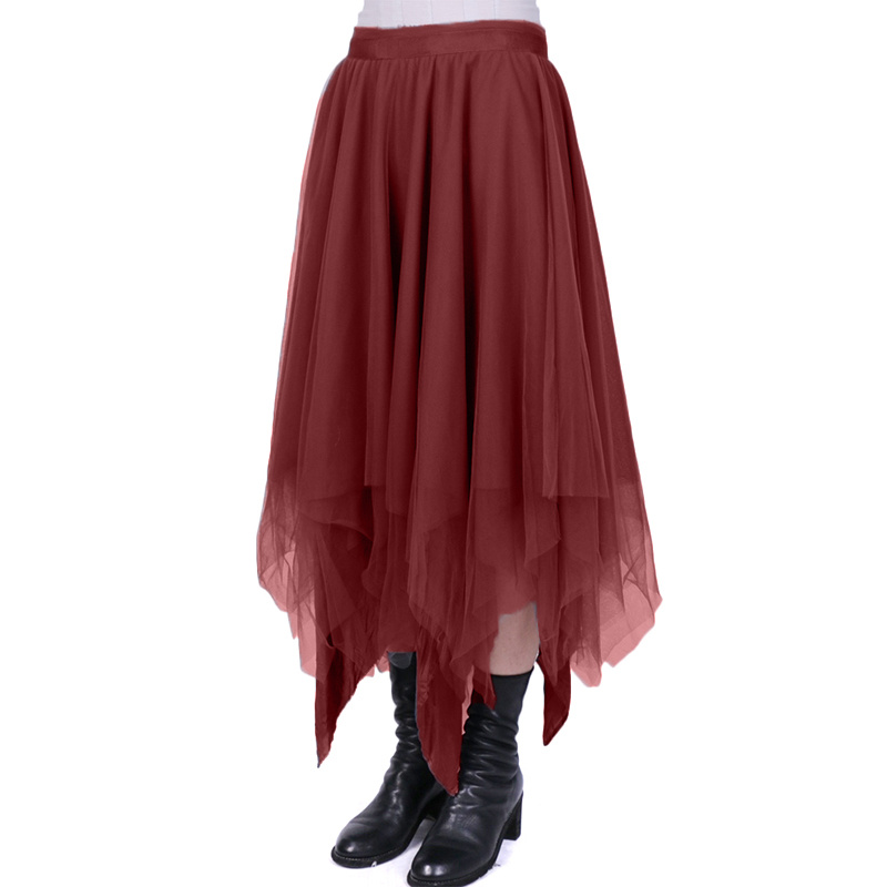 Marc Le Bihan High Waist Skirt In Red
