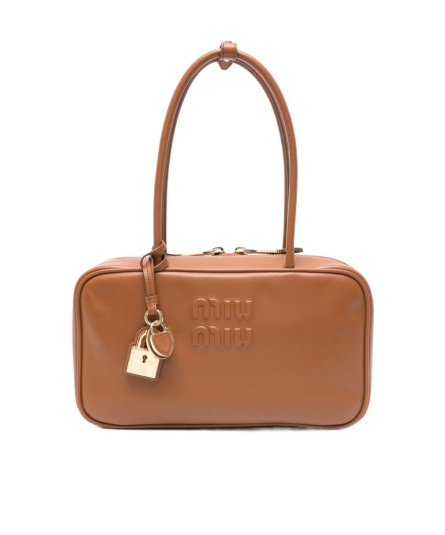 Miu Miu Beau Handbag In Brown