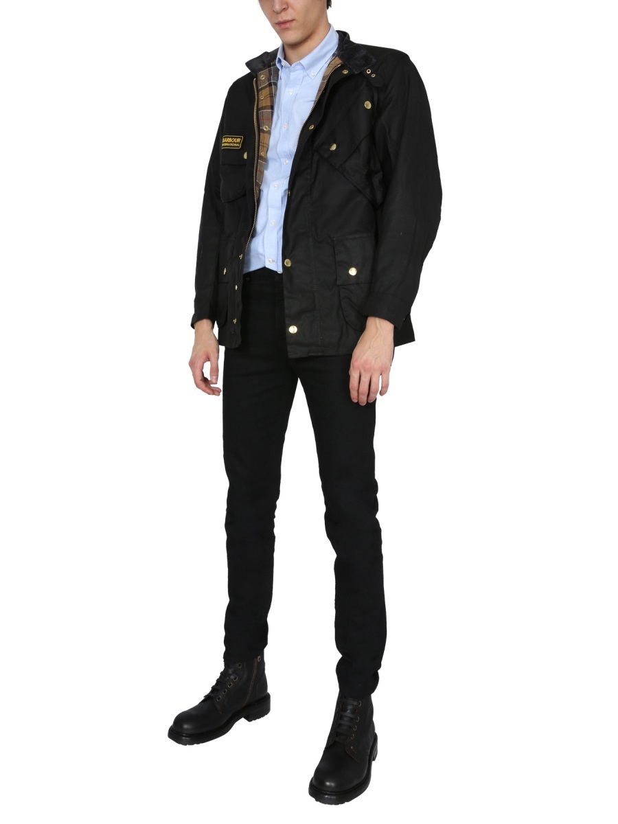 Barbour International Original Waxed Jacket In Black