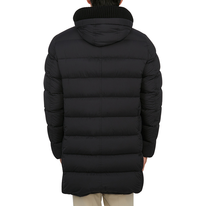 Herno Padded Hooded Down Jacket In Black