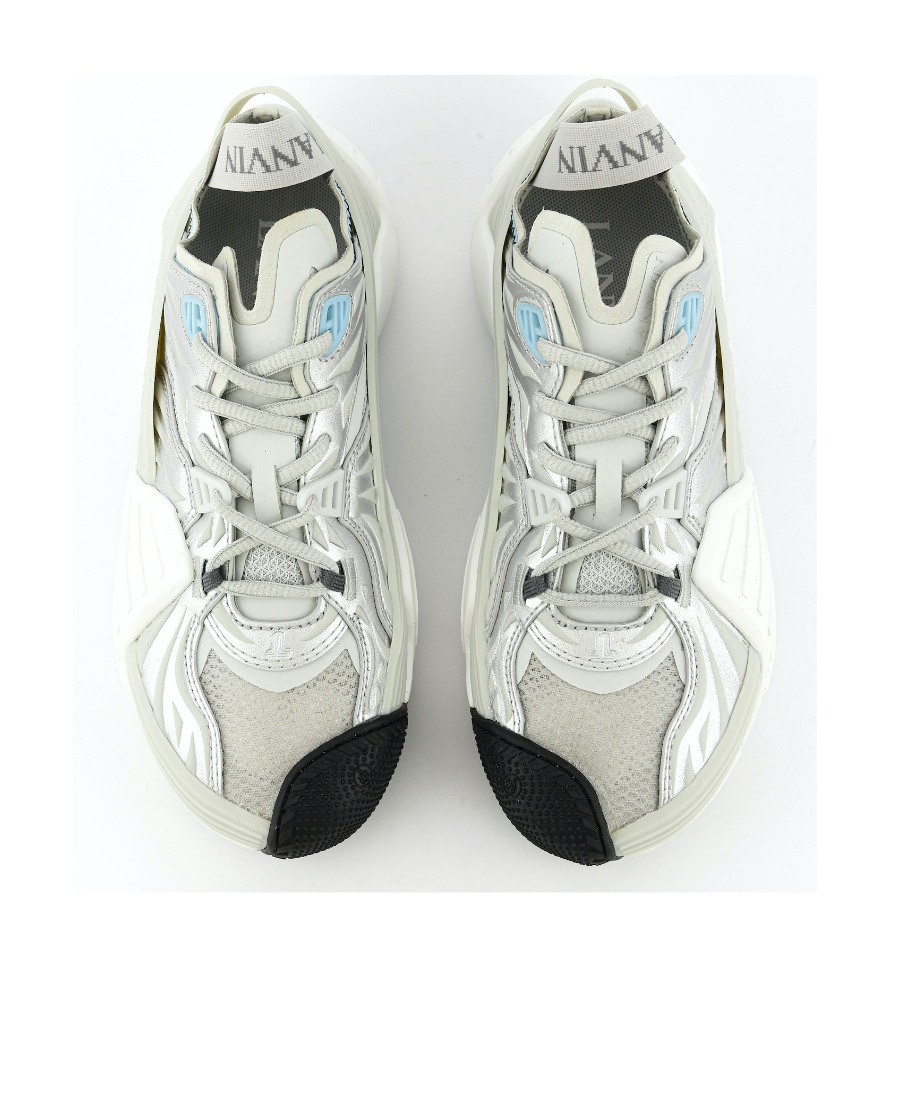 Lanvin Multicolor Fabric And Rubber Flash-x Sneakers In White
