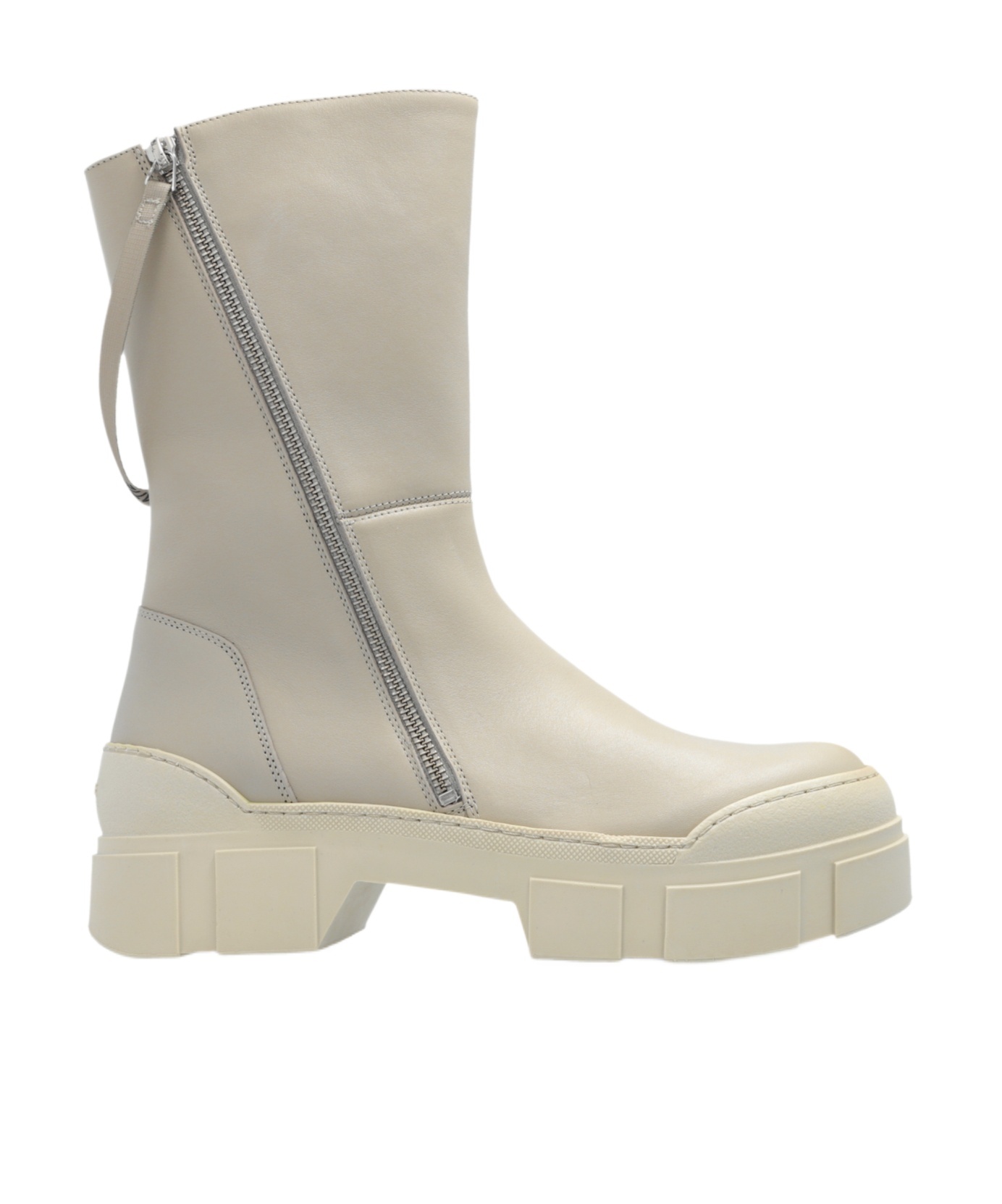 Shop Vic Matie Leather Boots In Nude