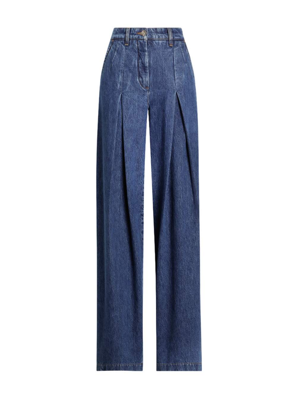 Dolce & Gabbana Straight Fit Trousers With 5 Pockets In Blue