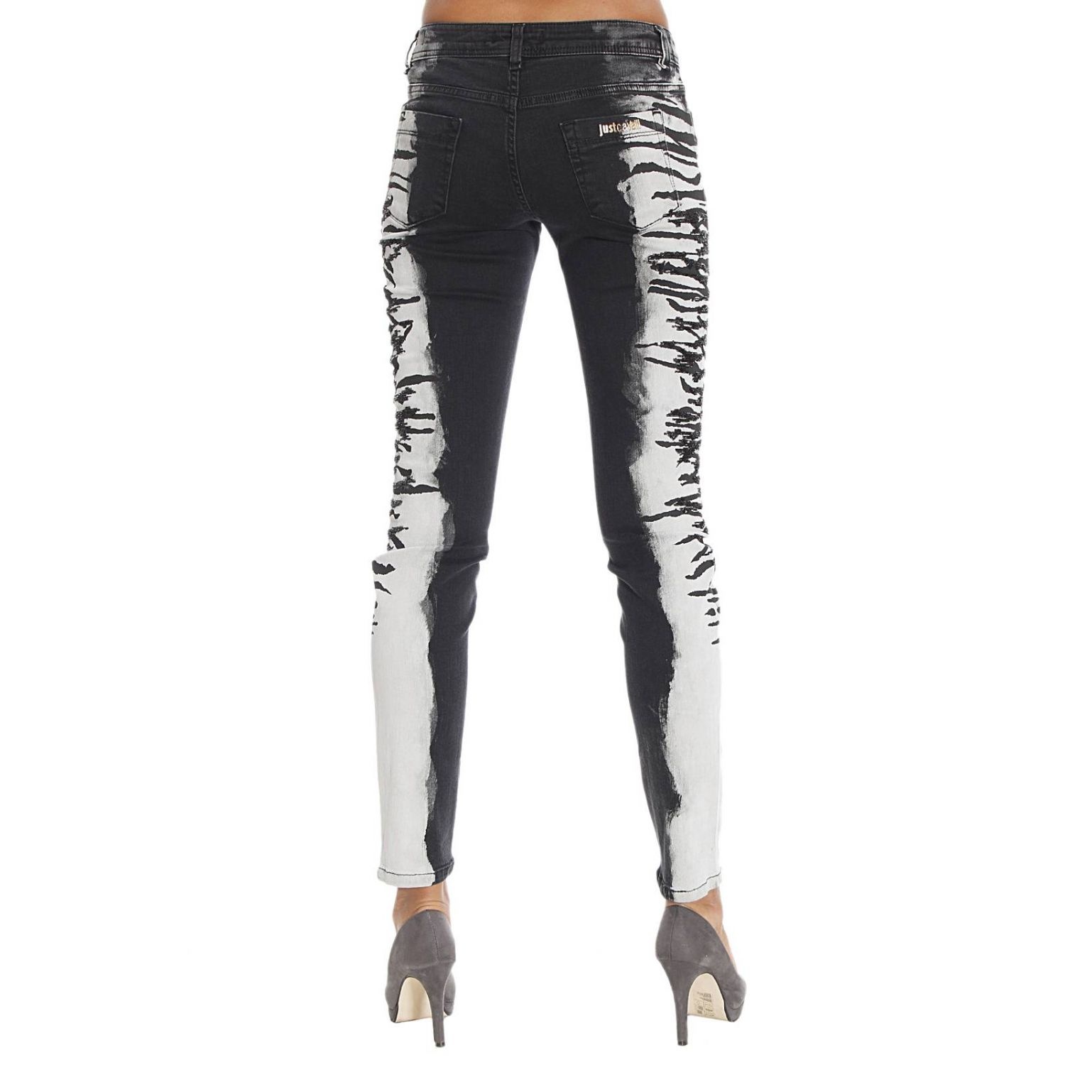 Just Cavalli Tight Jeans In Green