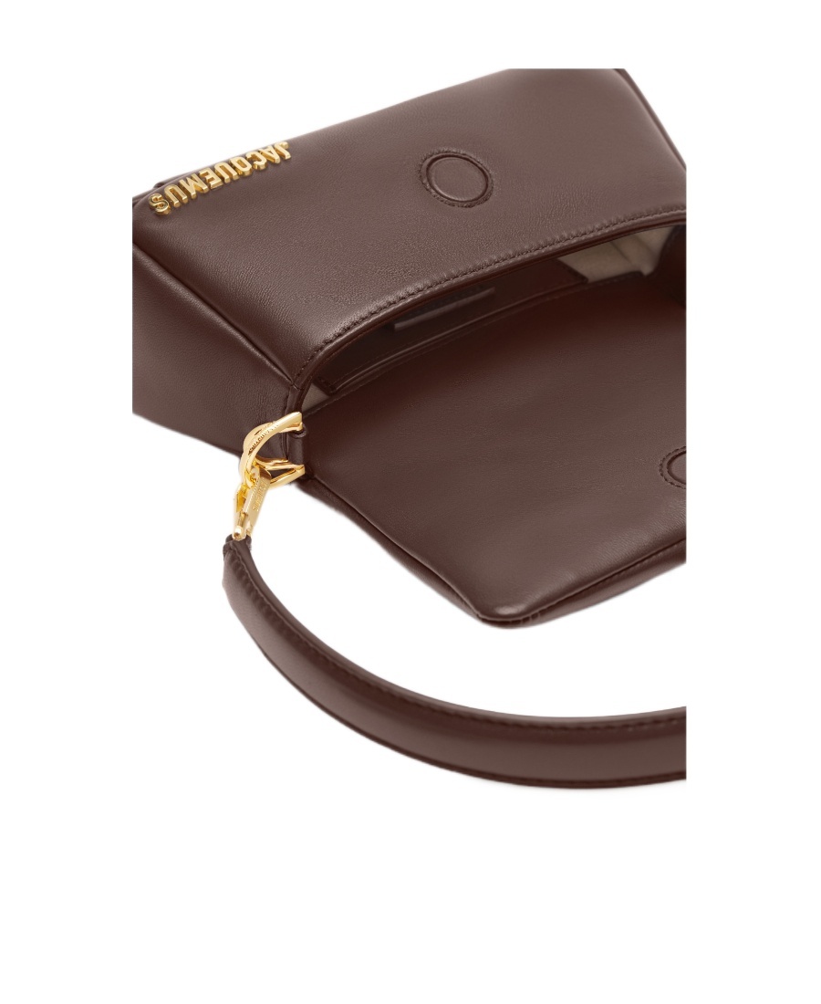 Jacquemus Le Petit Bambinou Bag Woman Brown In Leather In Brown