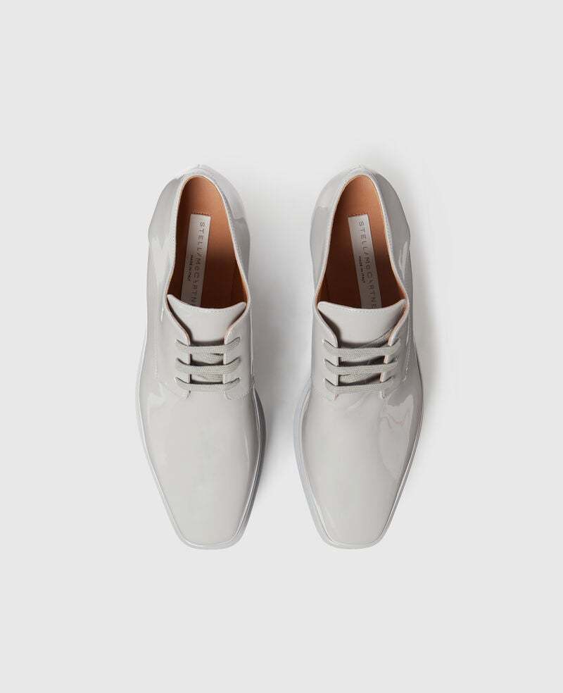 Stella Mccartney Elyse Solid Color Platform Shoes In Gray