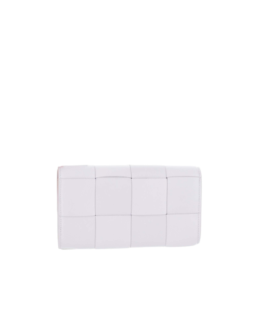 Bottega Veneta Intrecciato Leather Wallet In White