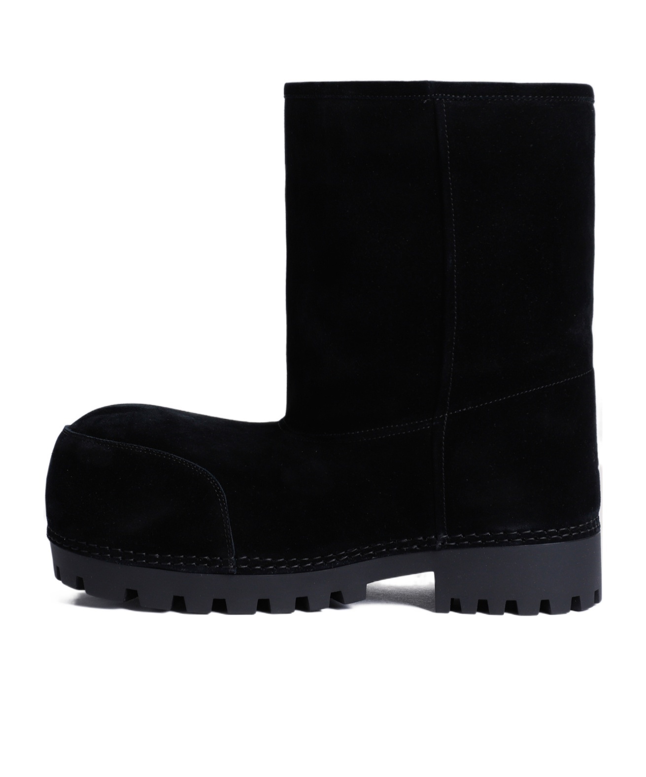 Balenciaga Alaska Faux-fur Boots In Black