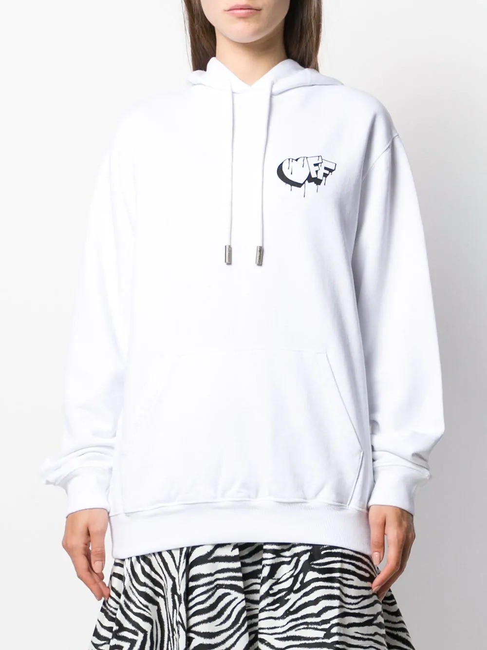 Off-white Logo Printed Sweater In White