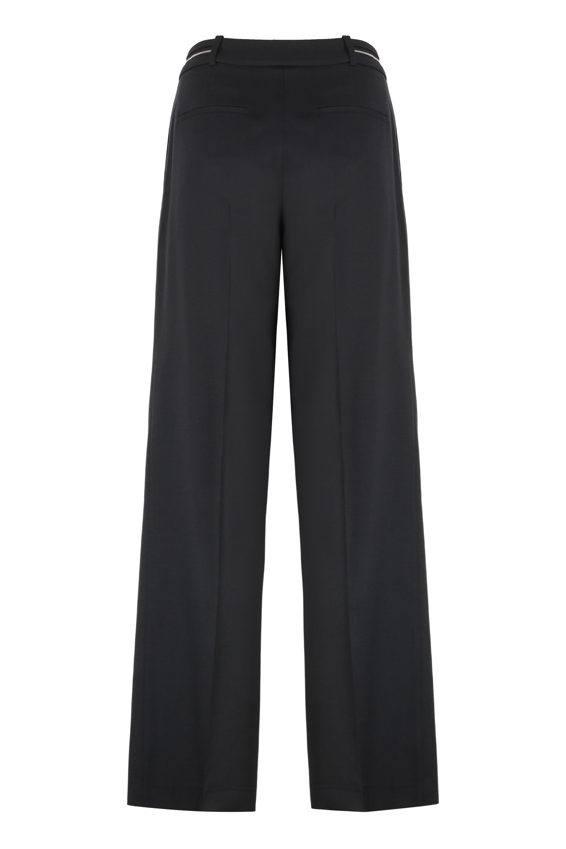 Peserico Straight-leg Casual Pants In Black