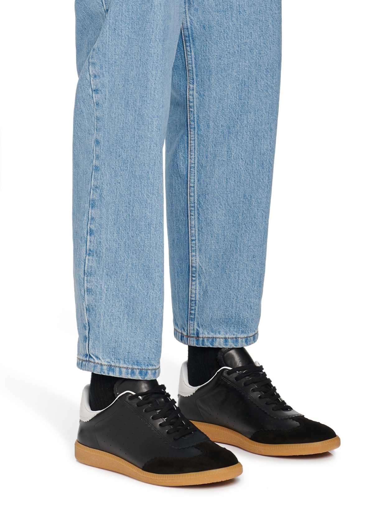 Isabel Marant Brycy Lace Low-cut Skate Shoes In Black